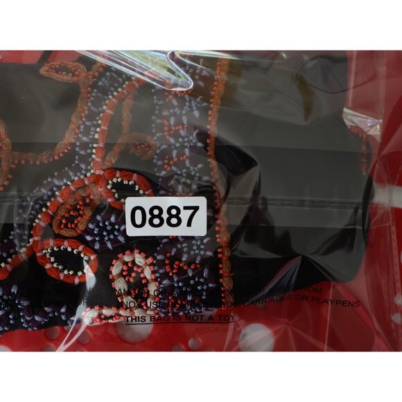 Free People Goa Embroidered Crop Top Black Size XS Tie Back Boho Halter Beaded - Picture 12 of 12